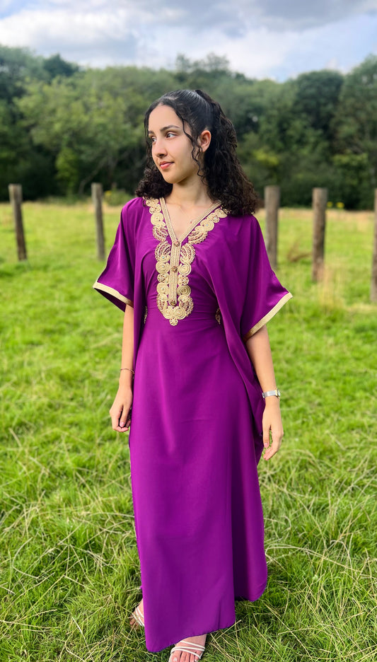 Purple Moroccan Gandoura